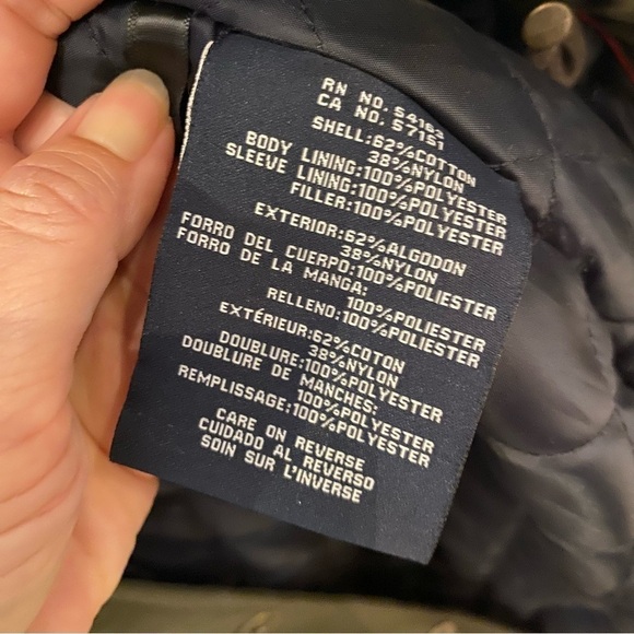 TOMMY HILFIGER Women Olive Army Utility Hoodie Jacket Size XS - Picture 6 of 7